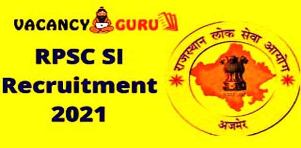 RPSC Sub Inspector SI Recruitment 2021 & Syllabus