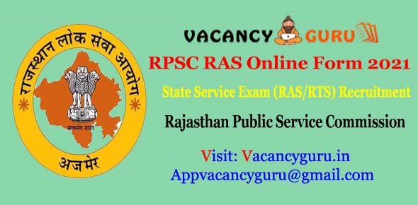 Rajasthan RPSC RAS Online Form 2021