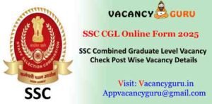 SSC Combined Graduate Level Online Form 2025